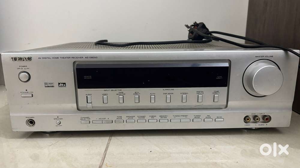 Teac AV receiver and Onkyo speakers for sale.