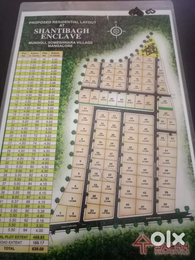 4.5 cents land behinde Yenepoya hospital derlAkatte