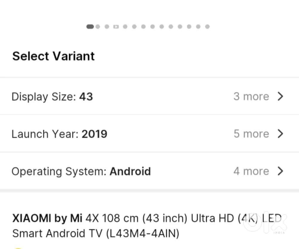 Mi 43 tv back light issue and display broken