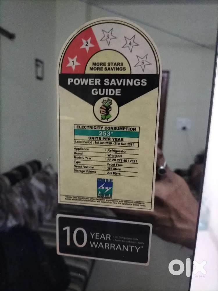 Refrigerator for sell 265 litres