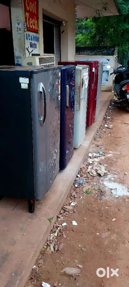 Single door fridge &washing machine