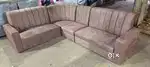Simple strypes model l shape sofa set in STARF FURNITURE