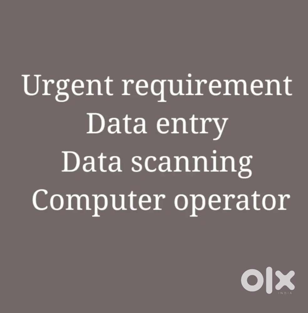 Booklet scanning, Data Entry, Manual work