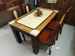 Dining table with 4 chairs 6 yrs old