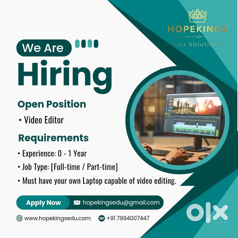 Creative Video Editor Wanted