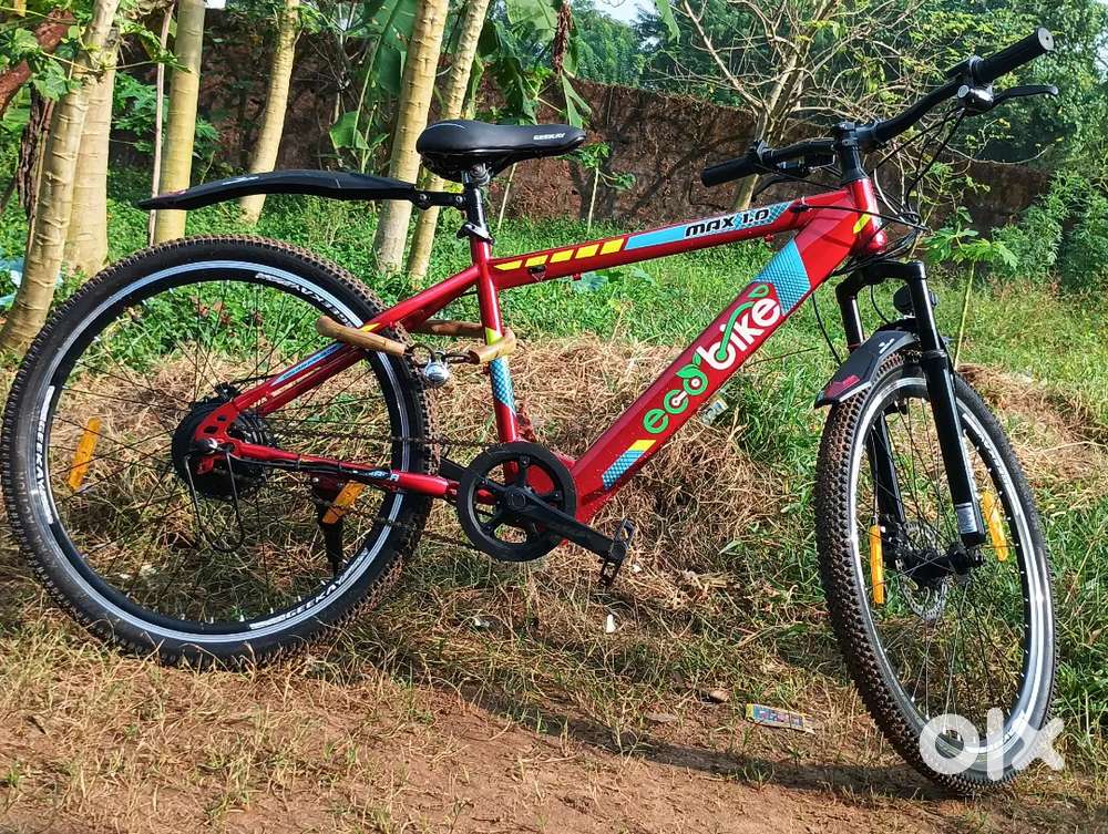Geekay bikes battery cycle in Red colour