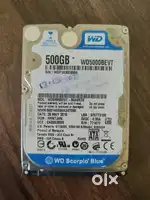 WD Scorpio Blue 500GB Hard Disk with connector