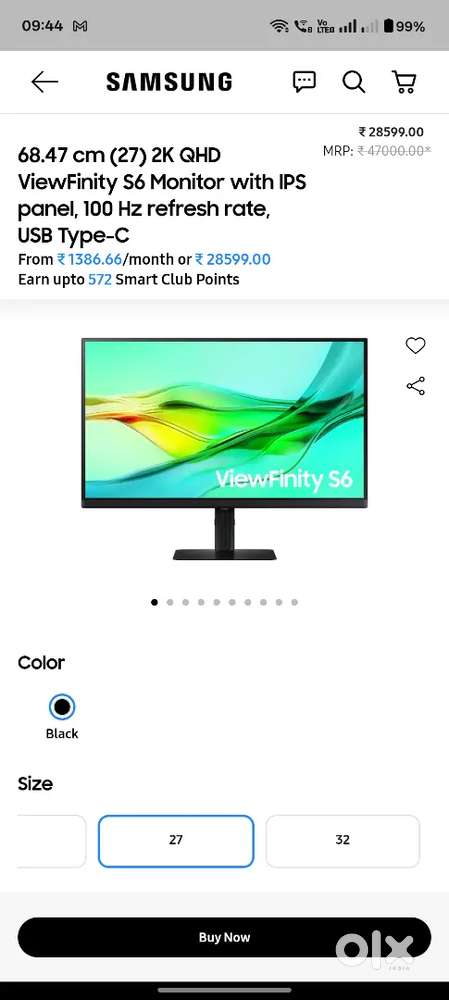 (SEALED) Samsung S6 viewfinity 27inch QHD Type C monitor