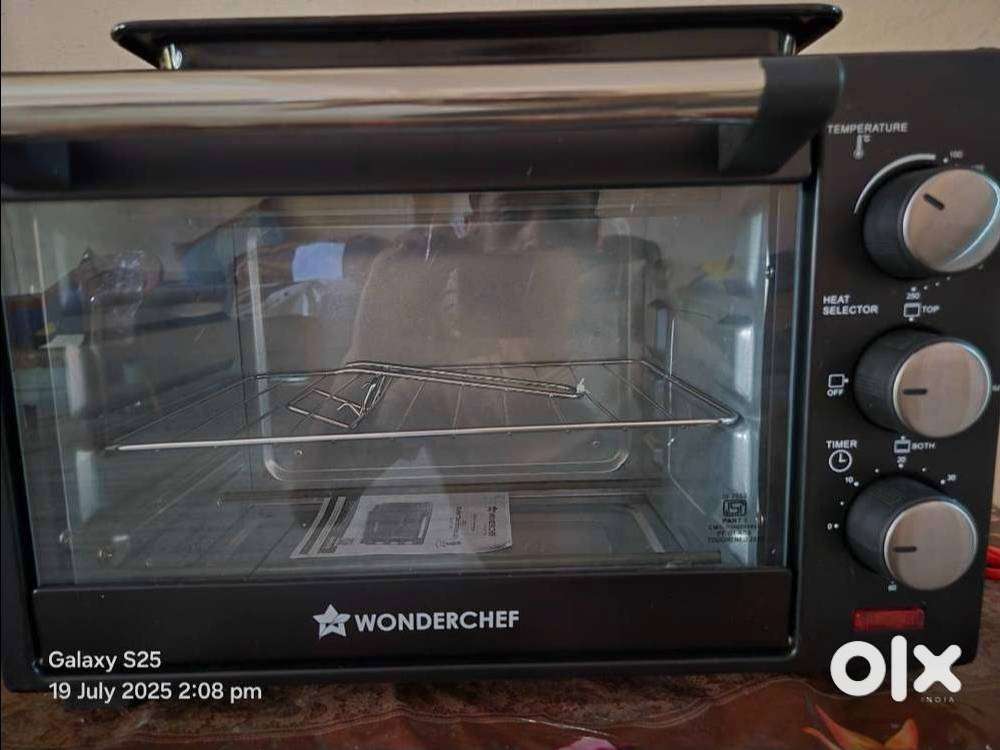 Black Oven Toaster Grill Motorised Rotisserie 5 Stage Heat Selection