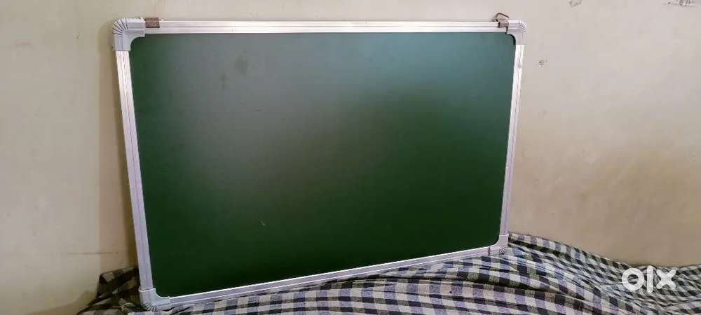Magnetic Double Sided White and chalk Board
