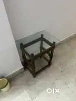 Glass And wooden table