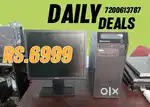 COMPUTER SET : MONITOR  LENOVO i3 4th GEN CPU  warranty 3 MONTH