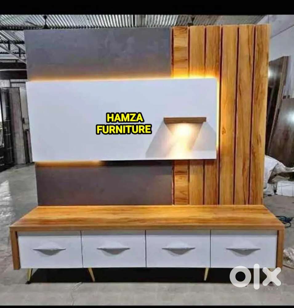 HAMZA FURNITURE New designer stylish look particle wood TV cabinet