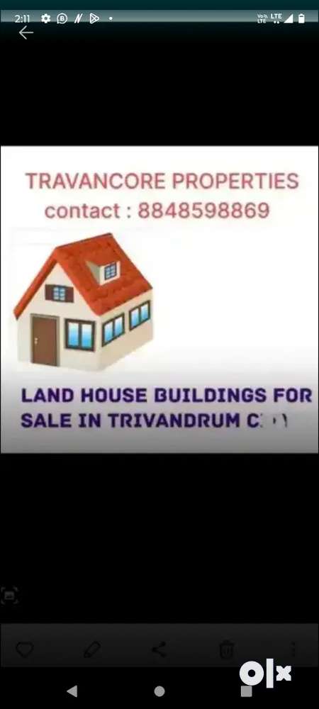 5 cent land for sale Mudavanmugal  . Residential area