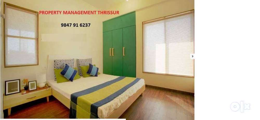 2/3 fully furnished flat for Rent in Thrissur