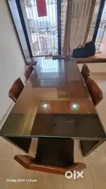 Burma Teakwood 6 Seater Dining Table & 6 chair in Very Good condition