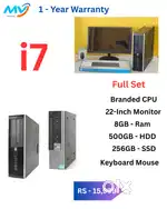 Ram - 8GB DDR3  Hard Disk - 500GB  Graphics  All Basic Software