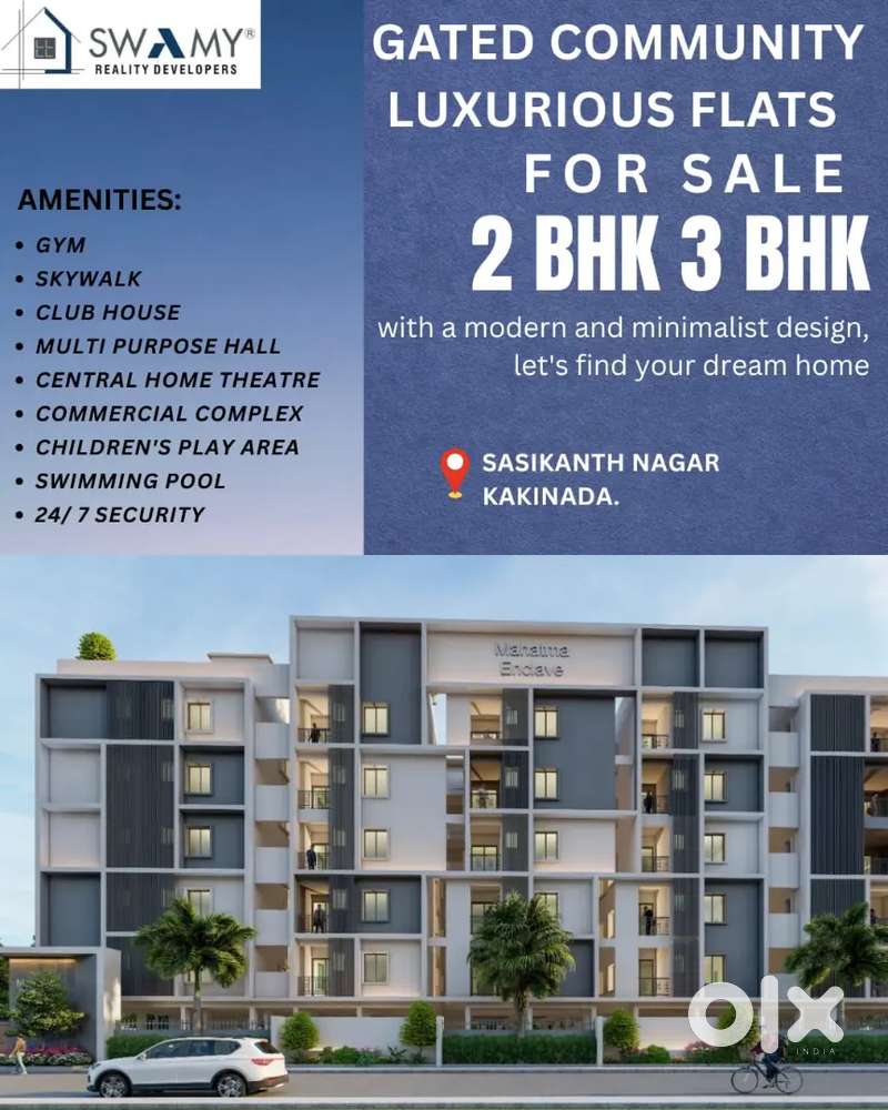 Gated community luxurious flats Kakinada