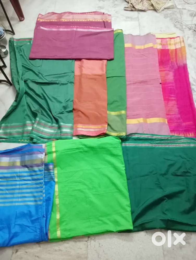 Colurful saree sale less once-used in shoots