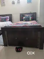 2 Single Box bed with mattress