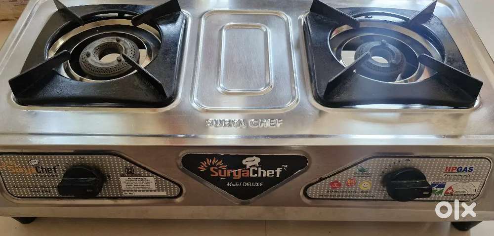 Surya Chef 2 Burner Gas Stove (1 Year Used) – Excellent Condition