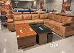 Brand new 5 seater and corner l shape sofa set in STAR
