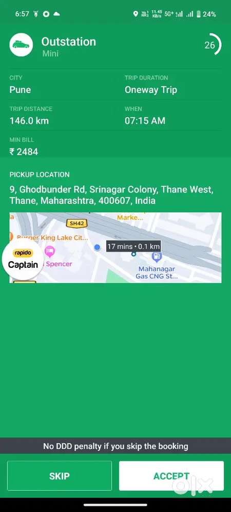 Wagner ke liye driver chahiye full time