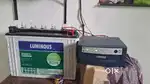 Luminous inverter with battery