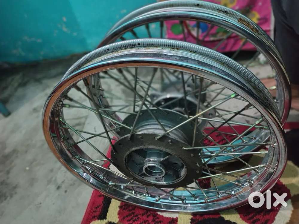 Royal Enfield bullet 350 efi black Rim