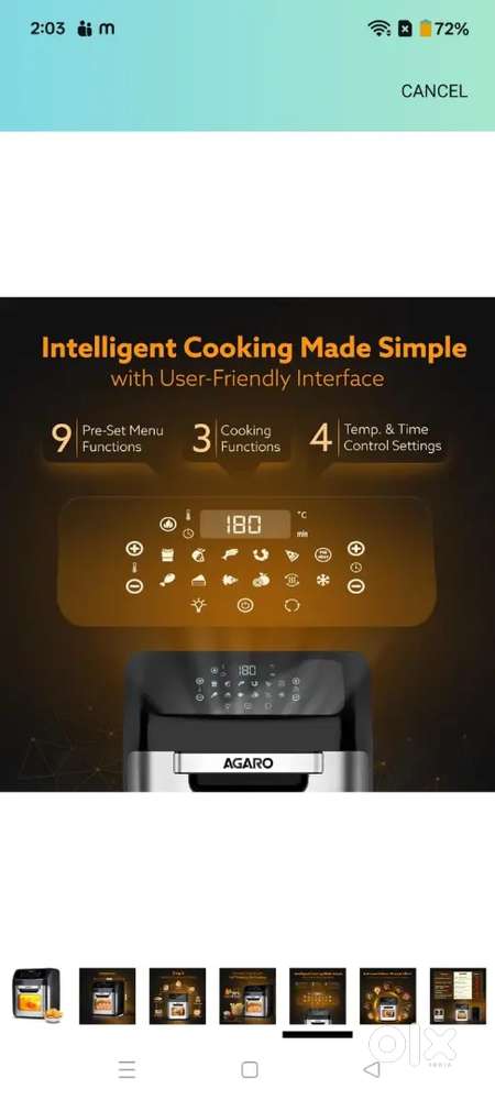 Agaro Regency Air fryer 12 L