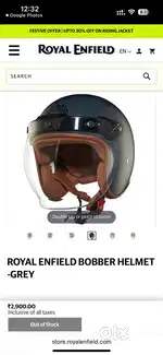 Royal Enfield bobber helmet