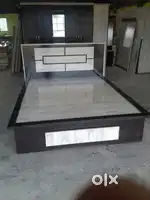Bed with trolly storage