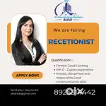 RECEPTIONIST FOR FEMALE