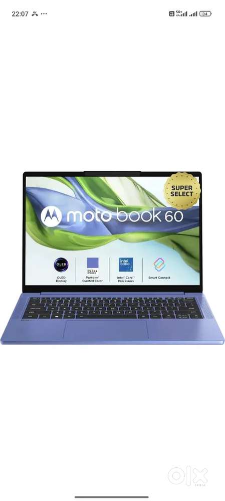 Motorola laptop 60 16GB  ssd 512
