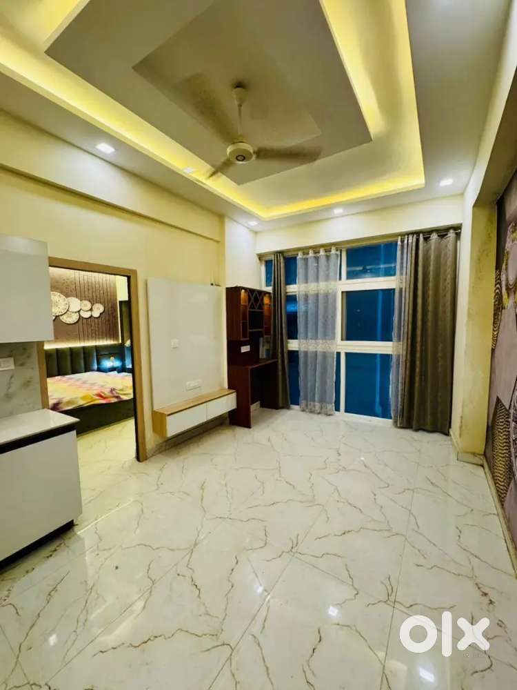 On road 1 BHK fully Furnished. Ready to Shift. gated society with Lift