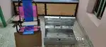 Study chair, aluminium box,