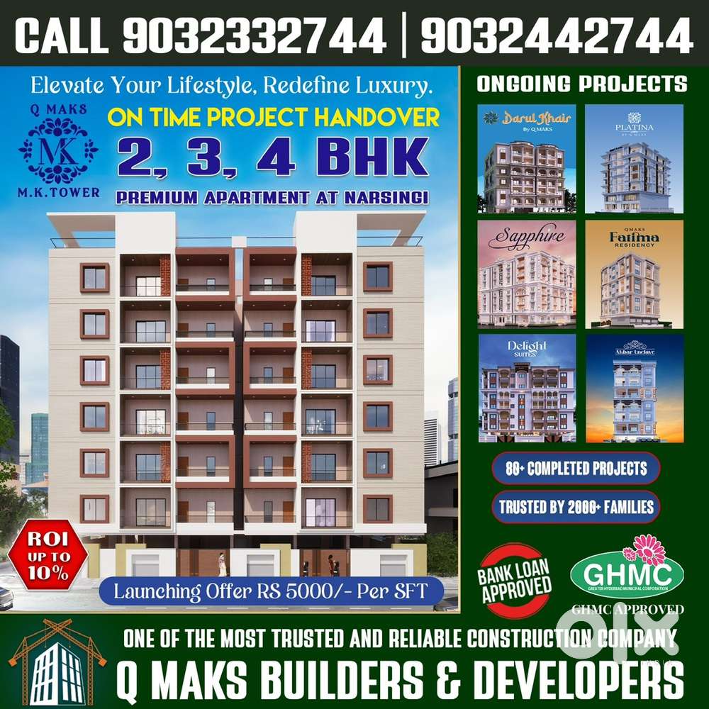 Need markiting members for CONSTRUCTIO company in tolichowki hyderabad