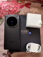 Vivo x100 full condition no damage 12 GB 256 GB INTERNAL ONE YAR OLD