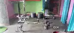 Gym bench with dumbbell Set in good condition