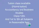 Accountancy and business tution Available home tution