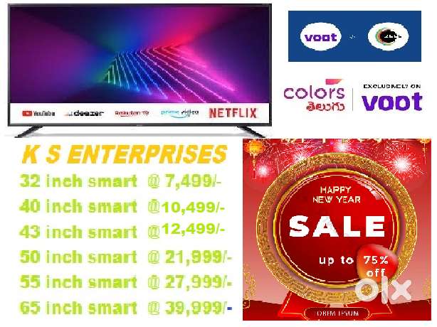 32 inches SMART LED TV, FULL HD IN 7499/- ONLY.