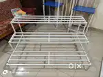 Strong 2-Tier Metal Rack / Shoe Stand / Multipurpose Storage