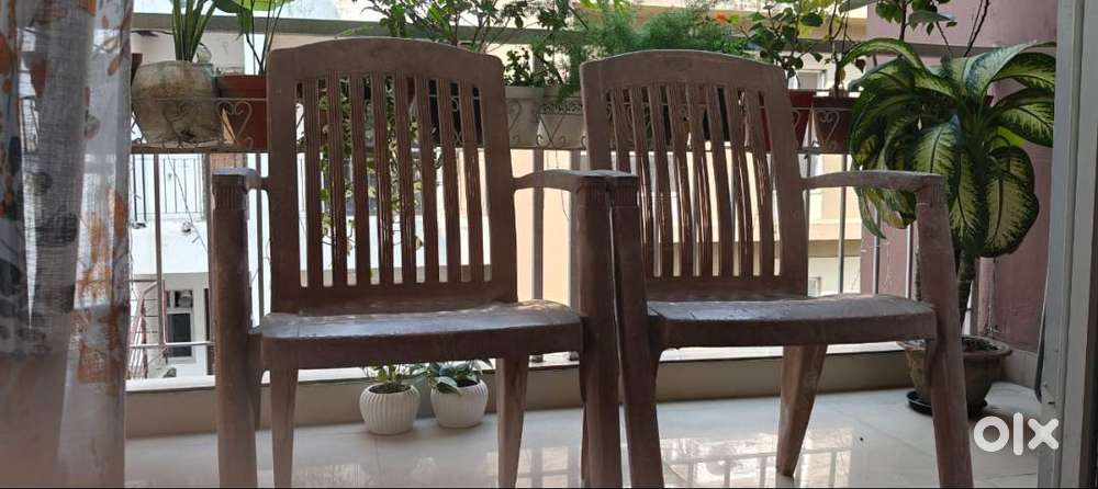 Neelkamal Plastic Garden/Balcony Chairs (2Nos)