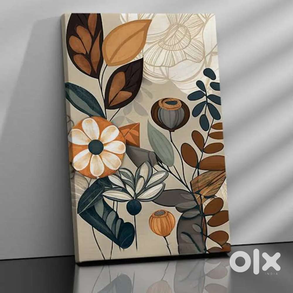 Canvas painting and portrait sketch