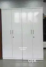 Sc 4 Door Almirah in White glossy