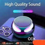 Bluetooth Speaker 4D Mini Electroplating Round Steel Speaker