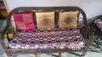 Treditional cane sofa set with rocker swing chair