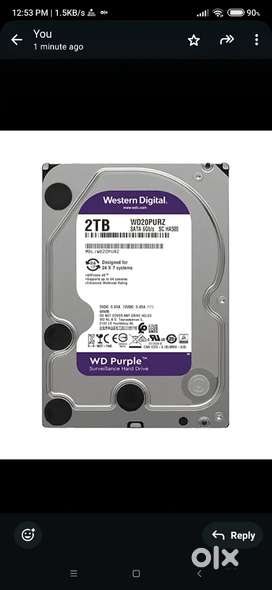 WD 2TB Surveillance  Hard Drive