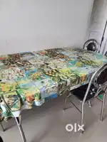Glass Dining table /sofa cum bed for urgent sale