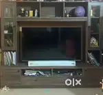 Tv Unit and Queen Size cot with storage